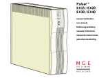 MGE UPS Systems EX30 User manual