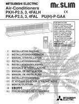 Mitsubishi Electric PKA-P4FAL Installation guide