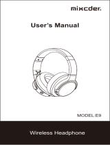 Mixcder E9 User manual