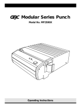 MyBinding GBC MP2500ix Modular Punch Owner's manual