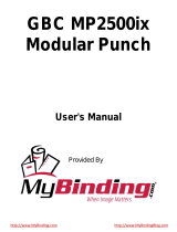 MyBinding GBC MP2500ix Modular Punch User manual
