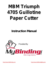 MyBinding MBM Triumph 4705 User manual