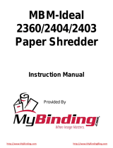 MyBinding MBM-Ideal 2360 2404 2403 User manual