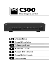 NAD C300 Owner's manual