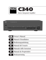 NAD C340 User manual