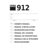 NAD 912 User manual