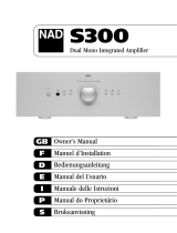 NAD S300 User manual
