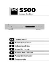 NAD S500 User manual