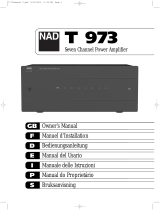 NAD T 973 Owner's manual