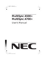 NEC A700 Plus User manual