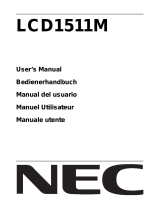 NEC LCD 1511M Owner's manual