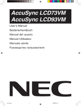 NEC LCD190V User manual