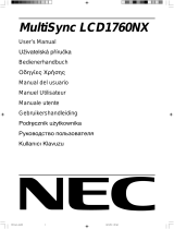 NEC MultiSync® LCD1760NX (Black) User manual