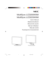 NEC LCD205WXM User manual