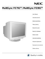 NEC MultiSync® FE991SB Owner's manual