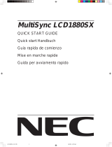 NEC MultiSync® LCD1880SX Owner's manual