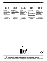 Nice OTA 30 Owner's manual