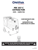 Nilfisk MX 107C User manual