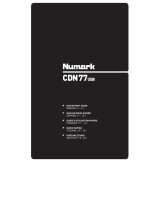 Numark  CDN77USB  Owner's manual