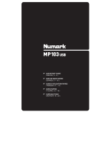 Numark  MP103USB  Owner's manual