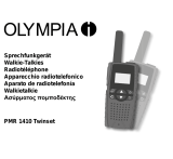 Olympia PMR 1410 Owner's manual
