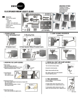OmniMount Wall Or Ceiling Speaker Mount 10.0 WALL/CEILING B User manual