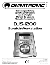 Omnitronic DJS-1200 Scratch workstation Operating instructions