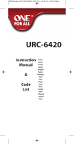 One For All URC 6420 User manual