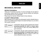 ORIENT RA-AR0002B Contemporary Armbanduhr Owner's manual