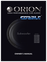 Orion Cobalt CO104D Owner's manual