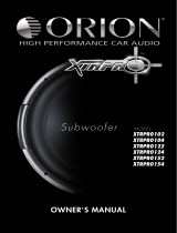 Orion Car Audio XTRPRO102 User manual