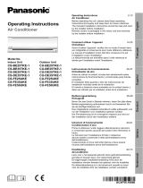 Panasonic CS-DE25TKE1 Klimagerät Owner's manual