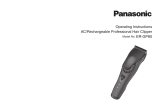 Panasonic ER-GP80 Operating instructions