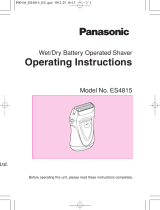 Panasonic ES4815 Operating instructions