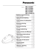 Panasonic MC-CG465 Owner's manual