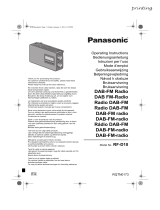 Panasonic RF-D10 Owner's manual