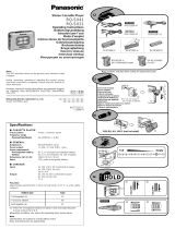 Panasonic RQSX21 Operating instructions
