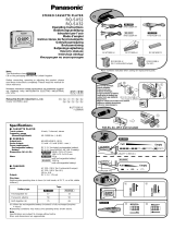 Panasonic RQSX52 Owner's manual