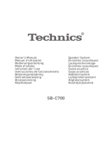 Technics SBC700E Owner's manual