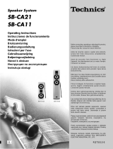 Technics SB-CA21 Owner's manual