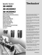 Technics SBM300 Operating instructions