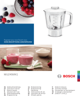 Bosch MUM58227/06 User manual