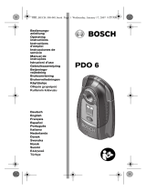 Bosch PDO 6 Owner's manual