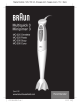 Braun Minipimer 3 - 4162 Owner's manual