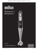 Braun MQ 775 patisserie Owner's manual