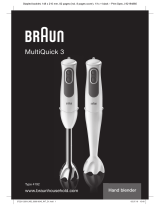 Braun MULTIQUICK 3 MQ3005 CREAM User manual