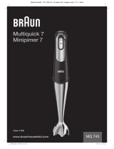 Braun Multiquick 7 Hand MQ 745 User manual