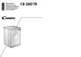 Candy CB 1043 TR User manual
