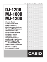 Casio MJ-100D User manual