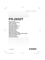 Casio FR-2650T User manual